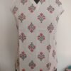 Trending Printed Sleeveless Cotton Wight Top For All Season