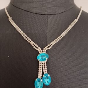 Artificial silver neckless Jewelry with earing